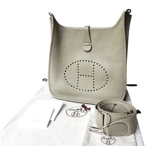 hermes evelyne light grey|evelyn hermes bags for sale.